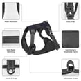 thumbnail image 3 of Vsdgher Copper-Gold Gloss Outline Chrysanthemum Pattern Dog Harness,No Pull Pet Harness with Soft Padded Handle,Adjustable Reflective Vest with 2 Buckles,4 Slide Buckles,S-XL Medium, 3 of 5