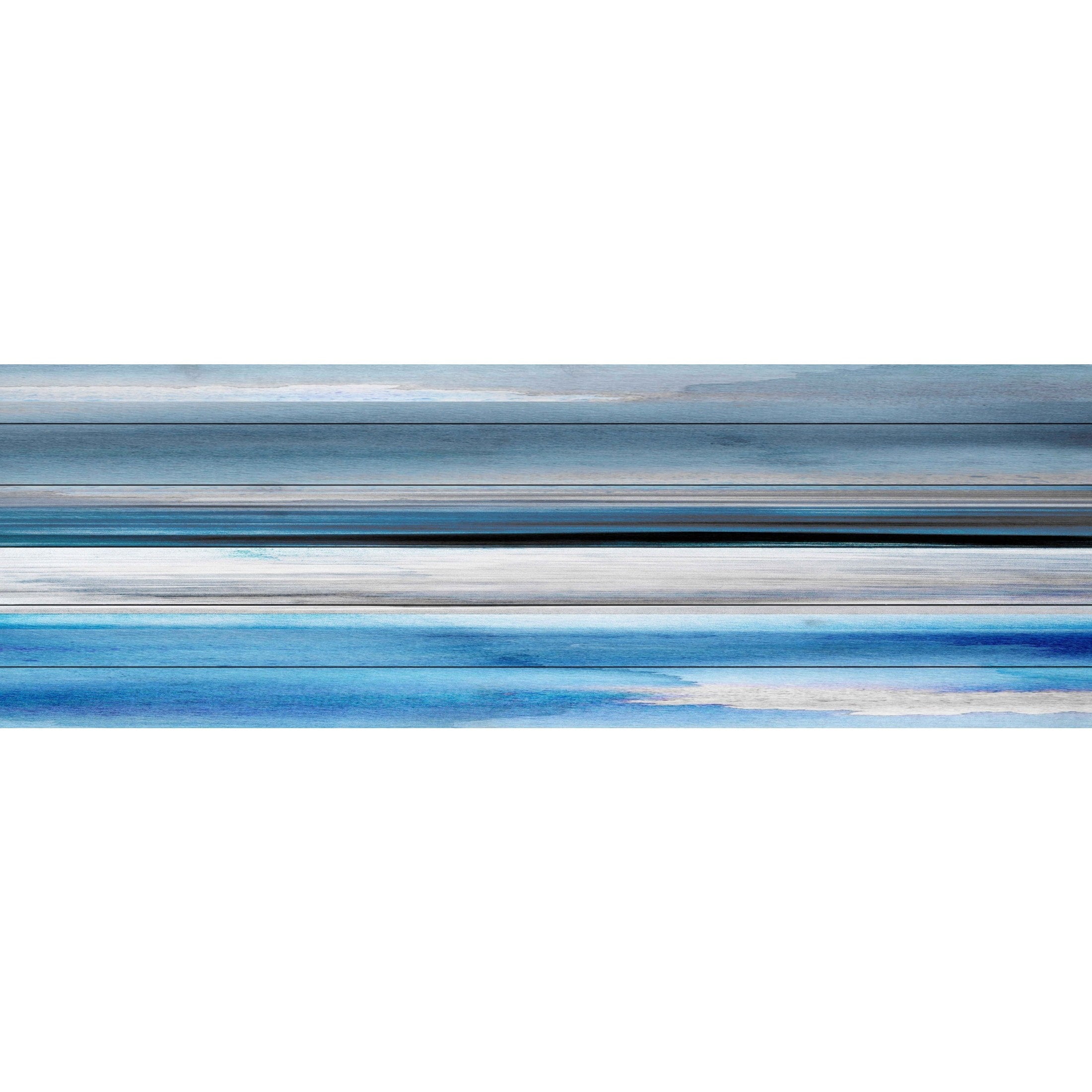 Parvez Taj  - "Pikakari" Print on White Wood 45 x 15