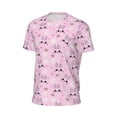 thumbnail image 6 of Wukai Rabbit Face Print Men's Short-Sleeved Mesh T-Shirt,Quick-Dry Short Sleeve Workout T-Shirt-Large, 6 of 8