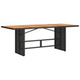 thumbnail image 2 of vidaXL 9 Piece Garden Dining Set with Cushions Black Poly Rattan, 2 of 5