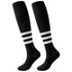 thumbnail image 1 of Calcetines deportivos hasta la rodilla de color azul marino, blanco y azul cielo, 1 of 5