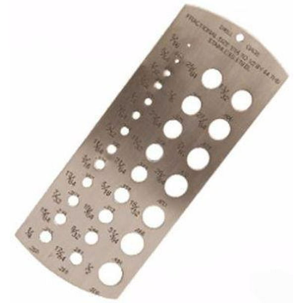New Fractional SAE Drill Bit Hole Size Gauge Tool Gage