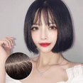 thumbnail image 1 of Extensions de Cheveux Bob Mode Perruque Droite Courte pour Mascarade Carnaval Noir, 1 of 4
