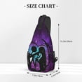 thumbnail image 4 of Nightmare Before Christmas Sling Bag Crossbody Travel Hiking Chest Backpack Shoulder Daypack For Women Men, 4 of 6