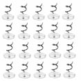 thumbnail image 1 of 100 unidades de alfistas transparentes compatibles con tapicería, fundas y faldas de cama, 0,5 pulgadas Afortunado Sencillez, 1 of 5