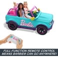 thumbnail image 4 of Barbie HOT WHEELS Vehículo RC SUV con Batería, Azul, 4 of 5