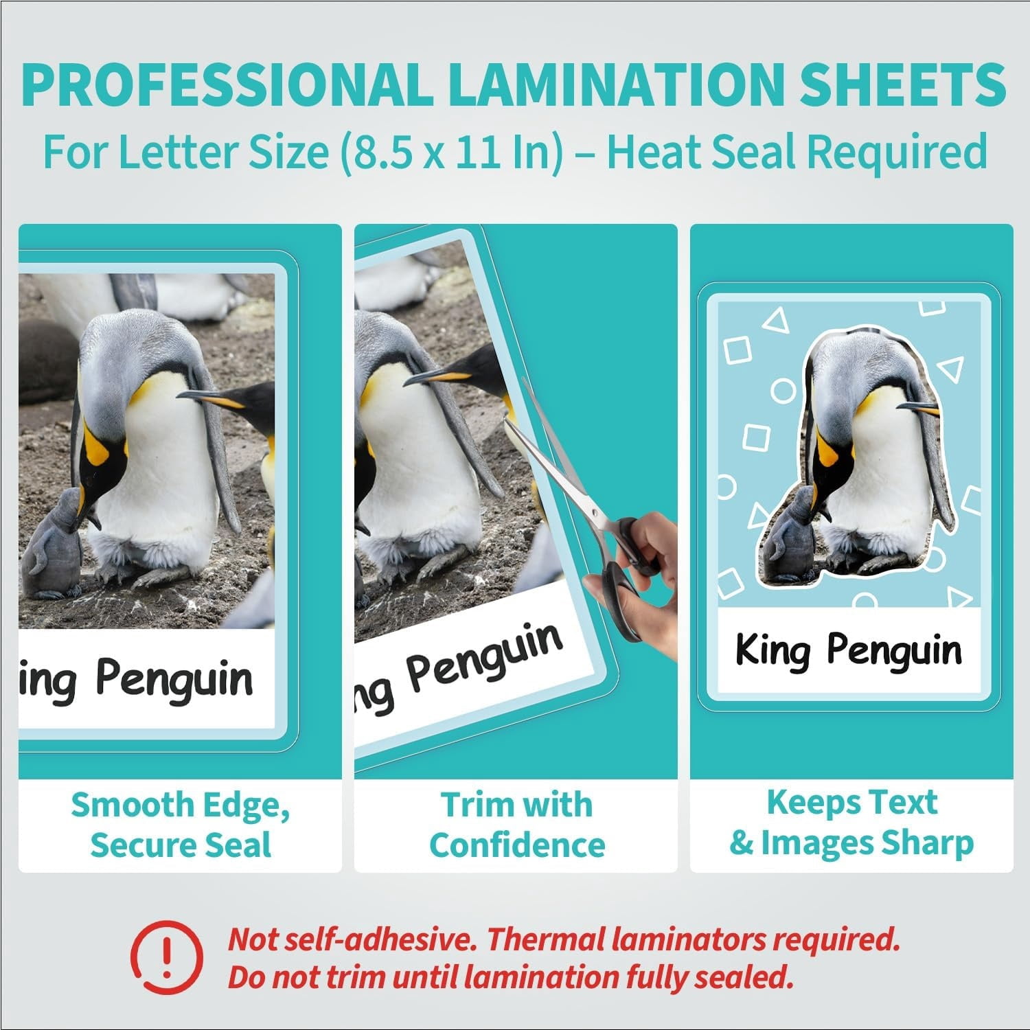 300 Pack 5 Mil Thermal Laminating Pouches, 9x11.5 Inches Laminating Sheets, for Letter Size, Ultra Clear, Glossy, Hold 8.5x11 Inches, Heat Seal, School Office Supplies