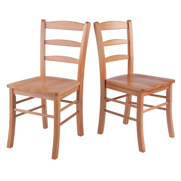 Winsome Benjamin 2-Pc Ladder-back Chair Set, Light Oak