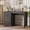 Gray, variant on Bestier 47" Computer Desk with Drawer & Storage Cabinet, Farmhouse Home Office Desk with Power Outlets, PC Study Writing Table for Small Spaces, Gray
