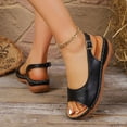 thumbnail image 7 of Norvail Orthopedic Sandals for Women, Women Walking Slippers with Arch Support Wedge Sandals Summer Dressy Open Toe Ankle Strap Platform Beach Casual Slip on Summer Going Out Shoes, 7 of 7