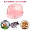 thumbnail image 3 of IFANLANDOR Chinchilla Sand Bath Container Plastic Pink Set for Indoor Use, 3 of 6