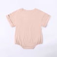 thumbnail image 3 of Cethrio Toddler Girls and Boys Summer Bodysuits, Short Sleeve Cotton Soft Crawling Cute Kids Jumpsuit Pink 12-18 Months, 3 of 8