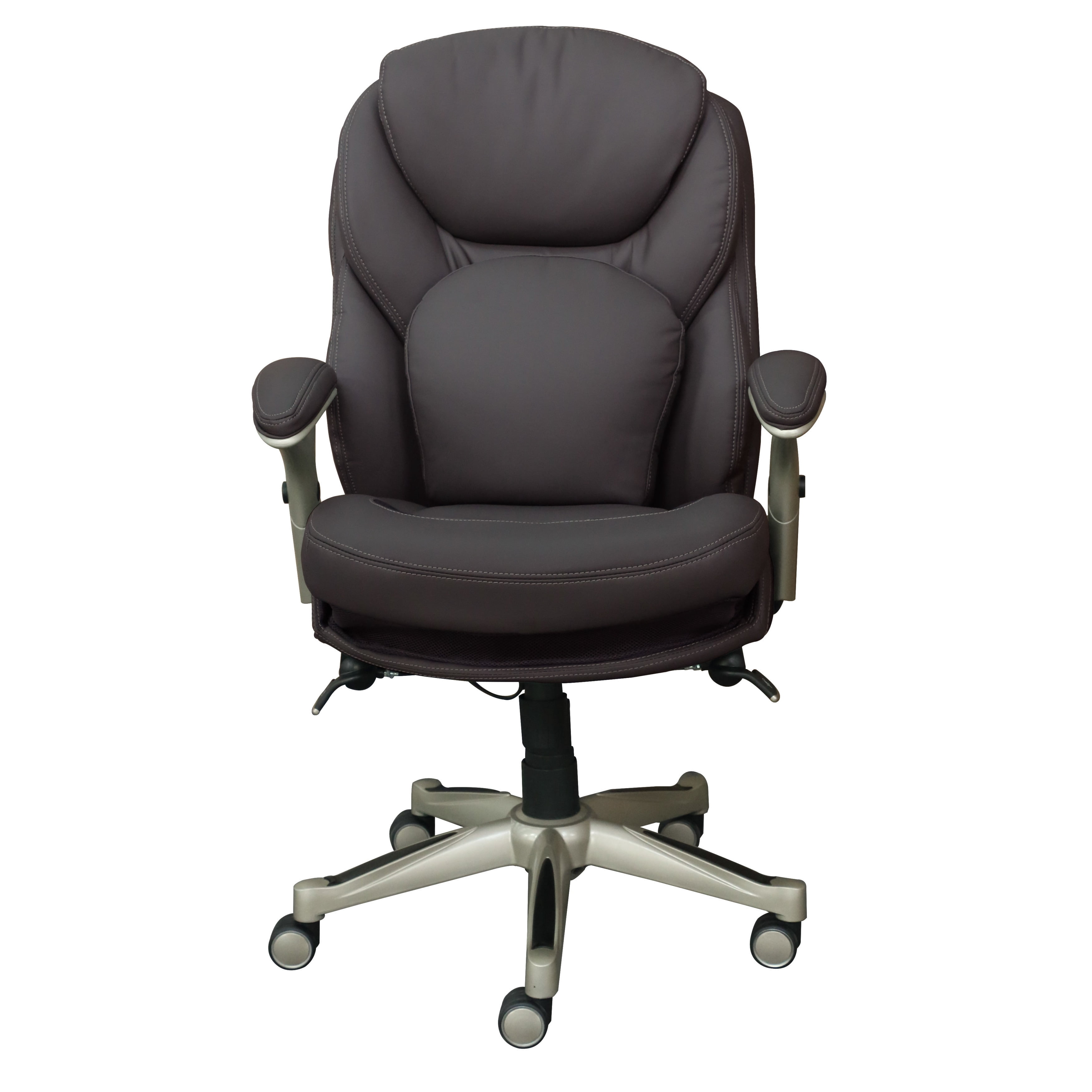 Serta Works Bonded Leather Executive Office Chair with Back in Motion Technology