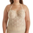 thumbnail image 3 of Women's Elila 6621 Lace Strapless Longline Underwire Bra (White 40B), 3 of 4