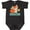 Black Leopard, variant on Inktastic 1st Birthday Woodland Fox 1 Year Old Boys or Girls Baby Bodysuit