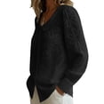 thumbnail image 7 of Sheghy Workout Tops Women's Collared Embroidered Printed Long-sleeved Blouse Black S, 7 of 7