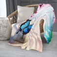 thumbnail image 3 of Butterfly Cherry Blossom Leaves Flannel Fleece Blanket Super Soft Cozy Plush Blankets Lightweight Microfiber Throw Blanket for Couch Sofa Bed, 3 of 6