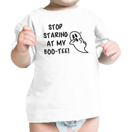 Stop Staring At My Boo-Tee Cute Baby Halloween Tshirt For Baby Boy