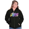 thumbnail image 4 of XOMG POP Dallas Panda Rock Star Women Plus Size Zipper Hoodie Brisco Brands 2X, 4 of 5