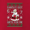 thumbnail image 3 of Wild Bobby Santa's Got 6 7 Gifts For Me Christmas Unisex Sweater | Funny Holiday Unisex Crewneck Sweatshirt, 3 of 5
