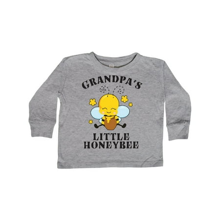 

Inktastic Cute Bee Grandpa s Little Honeybee with Stars Gift Toddler Boy or Toddler Girl Long Sleeve T-Shirt