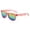 Pink, variant on Krdevn Kids Colorful Reflective Lens Sunglasses, Sun Protection Classic Shades Boys Girls Summer Beach Outdoor Eyewear