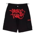 thumbnail image 5 of Pantalones cortos holgados y casuales de verano para hombre con estampado de letras de hip hop de moda urbana americana, 5 of 5