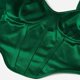 thumbnail image 2 of Gibobby Dobladillo curvo Satin Top Sexy Color sólido Ropa de mujer(Verde,G), 2 of 5
