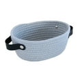 thumbnail image 1 of CNKOO Panier de Rangement avec Poignée Tissé à la Main Corde de Coton de Style Nordique Support de Rangement de Bureau pour Chambre à Coucher, 1 of 8