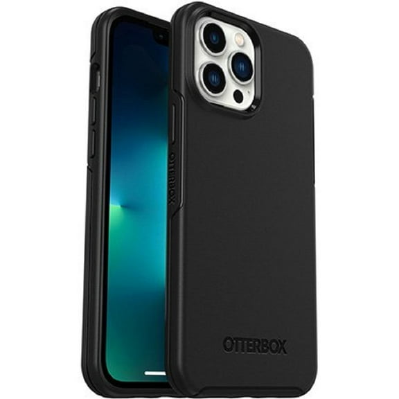 Restored OtterBox SYMMETRY+ Antimicrobial Case with MagSafe for iPhone 13 Pro Max - Black (Refurbished)