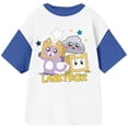 thumbnail image 2 of LankyBox Starry Character Group Shot Youth Blue & White Crew Neck Short Sleeve T-shirt-XXL, 2 of 3
