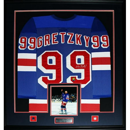 Wayne Gretzky Signed Framed New York Rangers CCM Hockey Jersey UDA