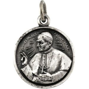 Pope John Paul Medal - Sterling Silver 13.75 Round Pope John Paul II 18