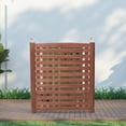 thumbnail image 5 of Air Conditioner Fence Panels Outdoor,Privacy Screen Trash Can Enclosure,Cedar Privacy Fence 3 Panels to Hide AC & Trash Enclosure,32"W x 38"H, 5 of 7