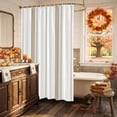 thumbnail image 5 of Brown Lines Shower Curtain, Waterproof Shower Curtains for Bathroom, Modern Simple Vertical Stripes Washable Fabric Bathtub Curtain Set Bath Decor with 12 Hooks 48"x72", 5 of 8
