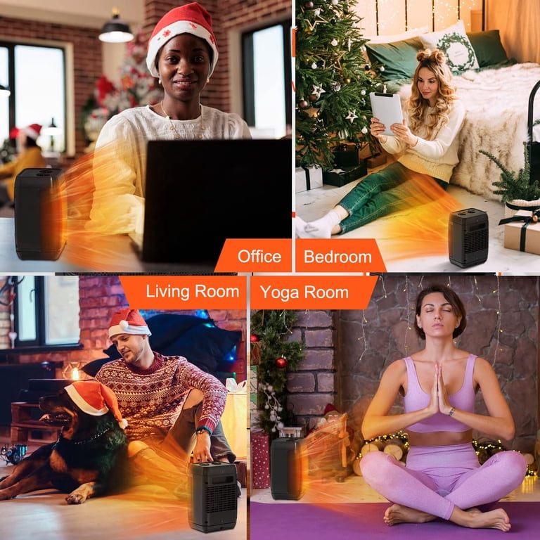 Space Heater, 1500W Space Heaters for Indoor Use, Portable Electric Heater  for Bedroom Office Room Desk Indoor Use, 80°Oscillating Small Space Heater  With Tip-Over Overheating Protection - Walmart.com