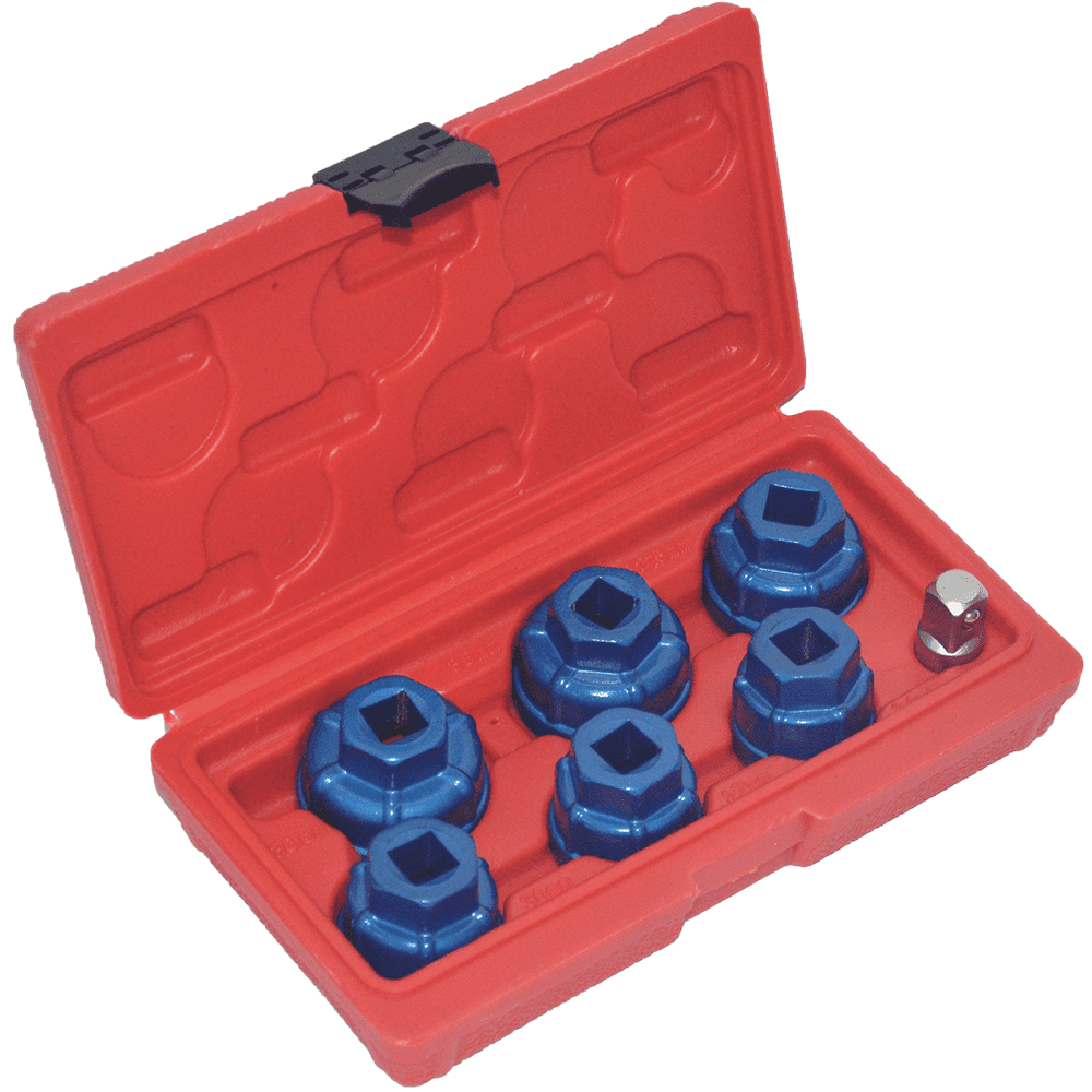 IMSHIE Oil Filter Low Profile Cup Socket Set 7pc 1/2 & 3/8" dr (Genuine
