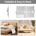 thumbnail image 7 of Romanda Height & Angle Adjustable Bed Desk with Light, 23.6"L X-Large Bed Desk for Laptop and Writing, Laptop Lap Desk with Storage Drawer and Bookstand, Bed Table Tray for Eating and Laptop, Silver, 7 of 7