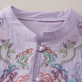 thumbnail image 5 of Womens Tops 3/4 Sleeve Button Loose Casual Blouse Summer Tops for Women, 5 of 8