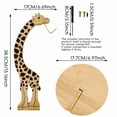 thumbnail image 2 of Elainilye Giraffe Banana Holder, Wooden Banana Hanger Stand with Stainless Steel Hook, Countertop Fruit Display Rack for Kitchen Dining Table, Decorative Fruit Storage, 2 of 9