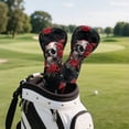 thumbnail image 4 of Uorisanigo Golf Club Head Covers for Driver, Fairway Woods and Hybrids, Premium PU Leather Golf Headcovers, Waterproof & Durable Headcovers Set Fit Most Clubs, 4 of 7
