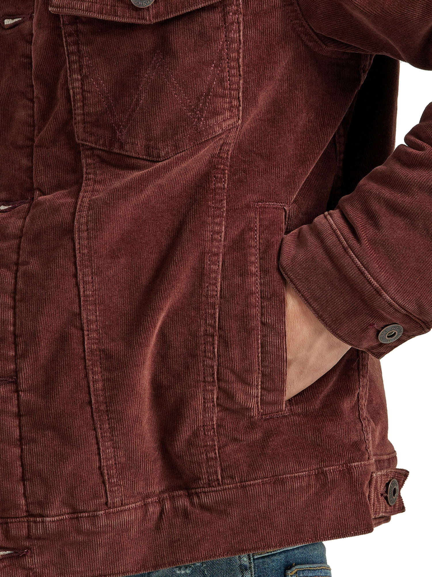 Wrangler® Men's and Big Men's Sherpa Lined Regular Fit Trucker Jacket
