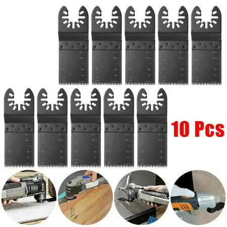 

RANMEI 10Pcs 34*90mm Japanese tooth Wood Oscillating Multitool Quick Release Saw Blades