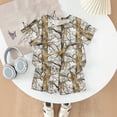 thumbnail image 3 of Grblisyd Outfits for Girls 10-12 Camo Maple Leaf Print Short Sleeve Crew Neck Tee Shirt and Loose Shorts Set Cute Summer Outfits, 3 of 6