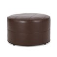 thumbnail image 2 of Noble House Derring Faux Leather Small Ottoman, Dark Brown, 2 of 8
