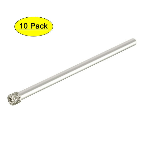 10Pcs 1/8" Diamond Particles Coating Tip Hole Saw Drill Bit for Glass