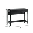 thumbnail image 3 of Walker Edison Transitional Reeded Lift-Top Desk with Drawer, Black, 3 of 23