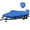 Pacific Blue, variant on 1200D Waterproof Boat Cover - Fits 16' to 18.5' ft Bass, V-Hull, Tri-Hull, Fish & Ski, Runabout Bowrider Boats - Heavy Duty Canvas Black