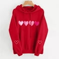 thumbnail image 5 of BEFOKA Basic Long Sleeve Hoodie Shirts For Women Valentine'S Day Crew Neck Sweatshirts Love Heart Printed Ladies Red Tops And Blouses Cute Tops Pullover Sweatshirt Letters Graphic Tshirts Tee Tops, 5 of 9