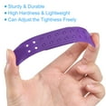 thumbnail image 3 of Unique Bargains 10 Pairs Snapback Strap Cover, Double Row 14 Holes Plastic Adjustable Hat Snap Buckle Replacement (Deep Purple), 3 of 7